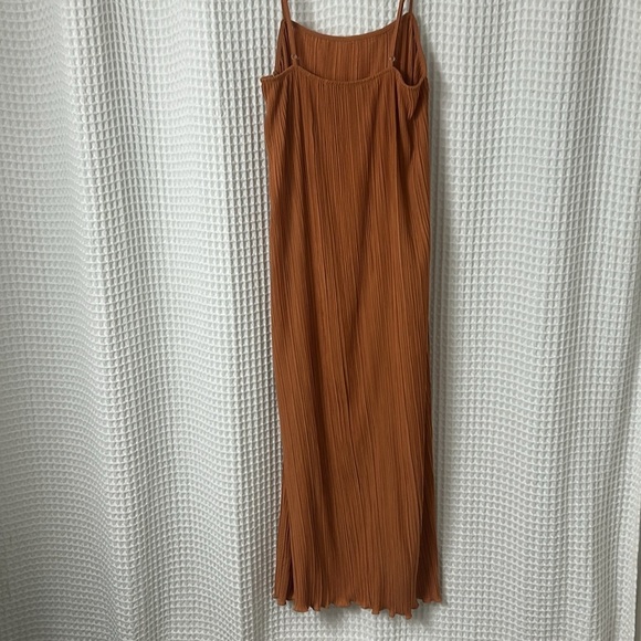 Madewell Goldie Dress In Plisse Sunset Haze Women’s Size 0 - Picture 10 of 13